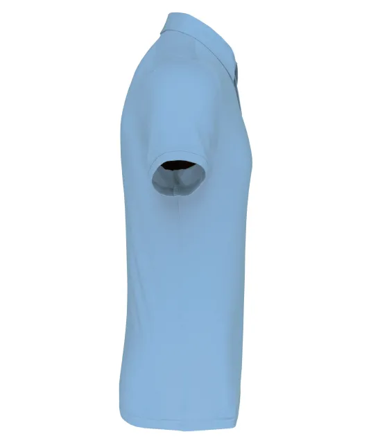 K262 - Herenpolo korte mouwen van jersey Sky Blue