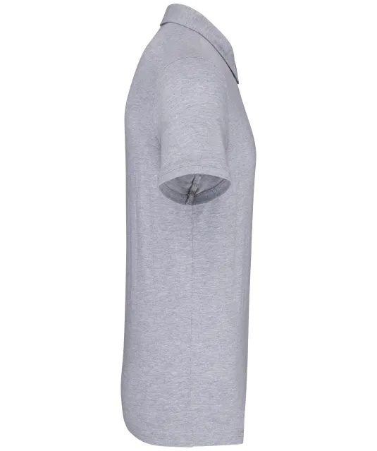 K262 - Herenpolo korte mouwen van jersey Oxford Grey