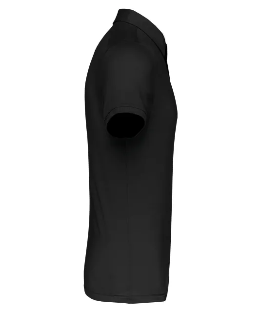 K262 - Herenpolo korte mouwen van jersey Black