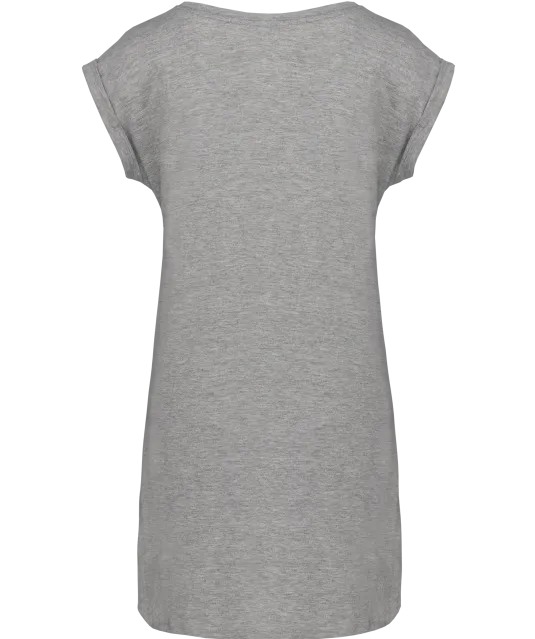 K388 - Lang dames-t-shirt Light grey heather