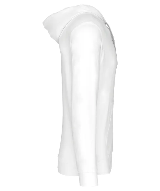 K438 - Vestje van licht katoen met capuchon White