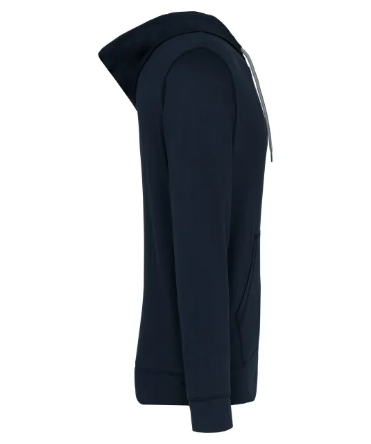K438 - Vestje van licht katoen met capuchon Navy