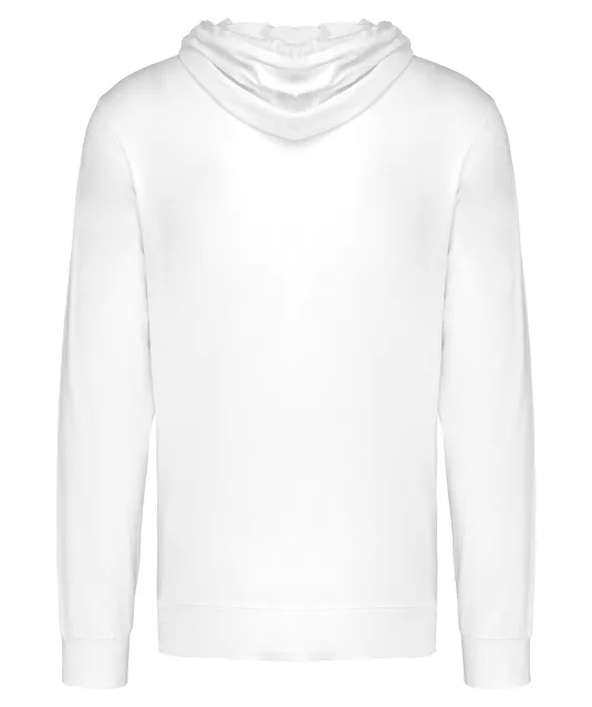 K438 - Vestje van licht katoen met capuchon White