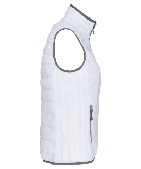 K6114 - Ladies' lightweight sleeveless down jacket White