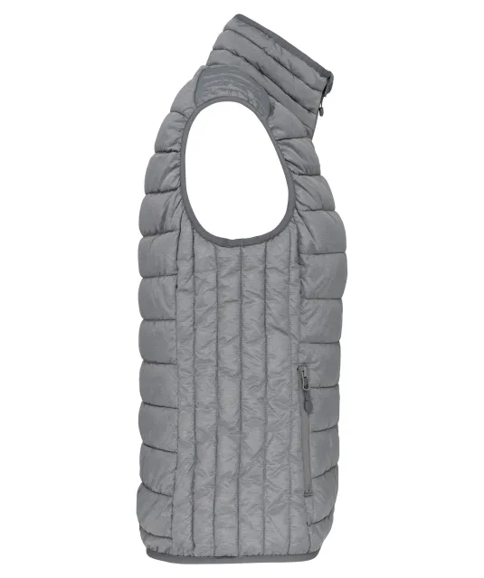 K6114 - Ladies' lightweight sleeveless down jacket Marl Silver