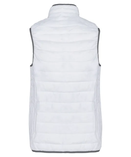 K6114 - Ladies' lightweight sleeveless down jacket White