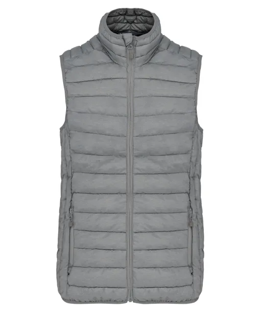 K6114 - Ladies' lightweight sleeveless down jacket Marl Silver