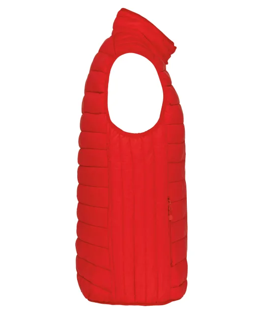 K6113 - Men’s lightweight sleeveless down jacket Red