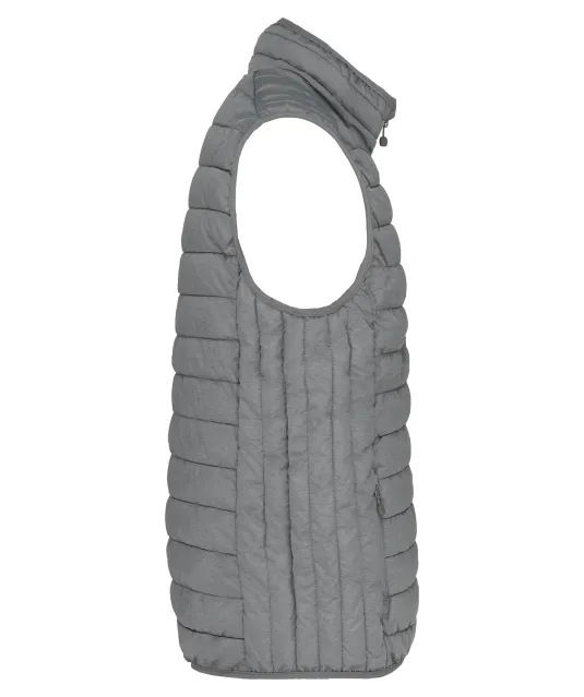 K6113 - Men’s lightweight sleeveless down jacket Marl Silver