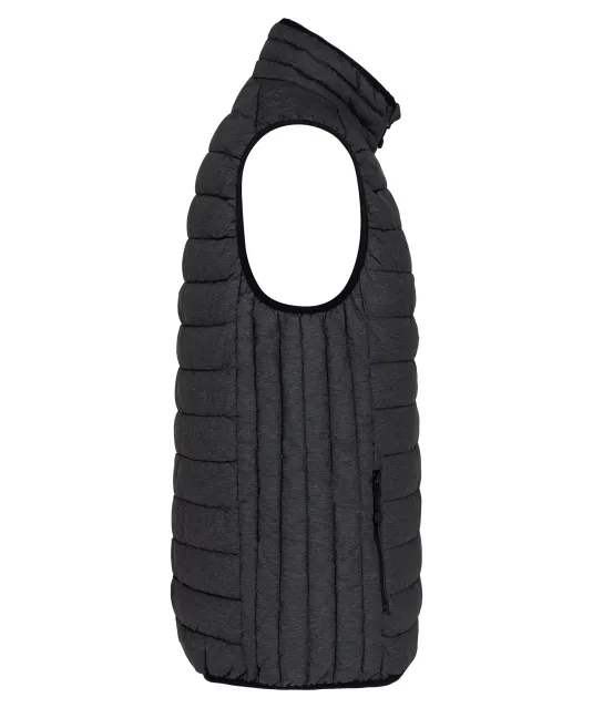 K6113 - Men’s lightweight sleeveless down jacket Marl Dark Grey