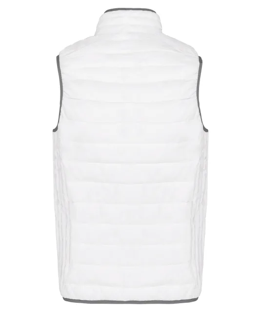 K6113 - Men’s lightweight sleeveless down jacket White