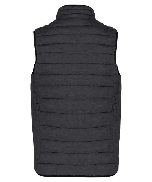 K6113 - Men’s lightweight sleeveless down jacket Marl Dark Grey