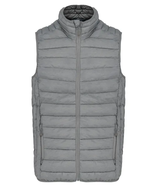 K6113 - Men’s lightweight sleeveless down jacket Marl Silver