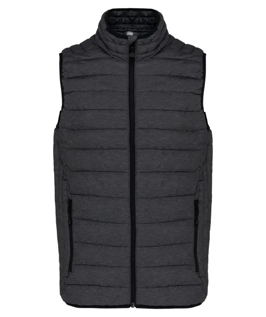 K6113 - Men’s lightweight sleeveless down jacket Marl Dark Grey
