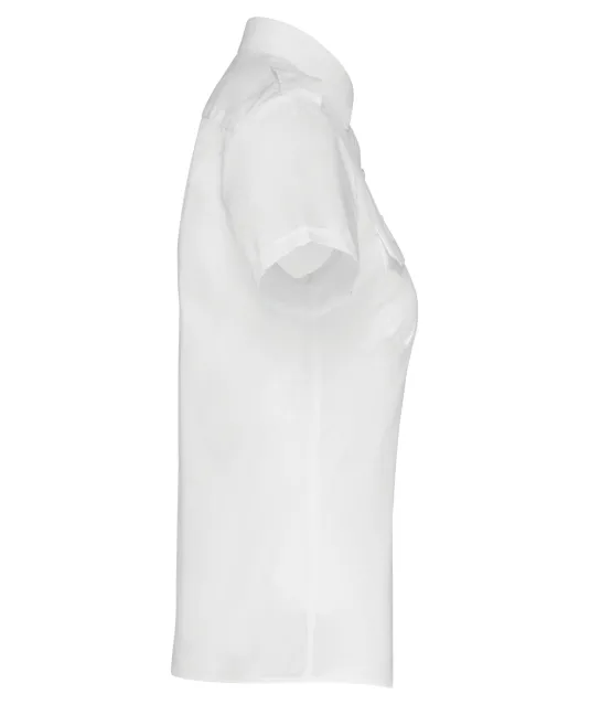 K504 - Damespilootoverhemd korte mouwen White