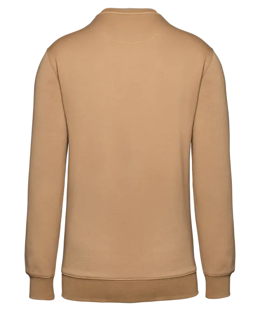 WK403 - Day To Day sweater zakje met contrasterende rits Camel / Black