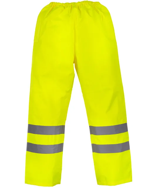 YHVS451 - Ademende regenbroek Hi-Vis Soft Flex Hi Vis Yellow