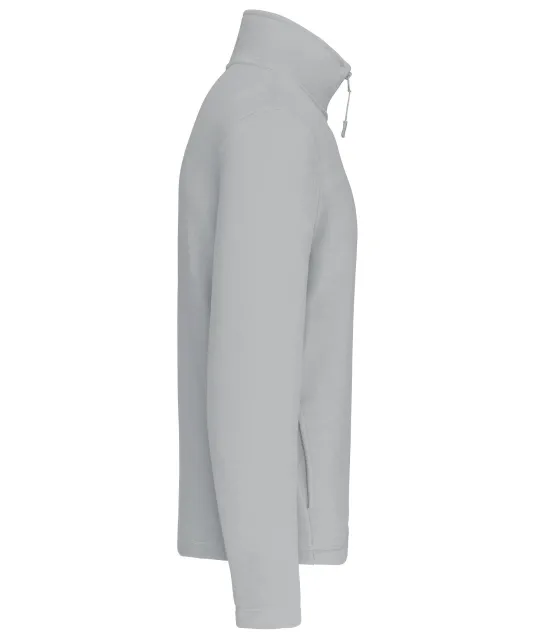 K912 - Enzo - Fleece met ritskraag Snow Grey