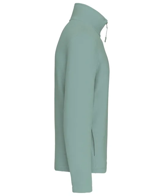 K912 - Enzo - Fleece met ritskraag Sage