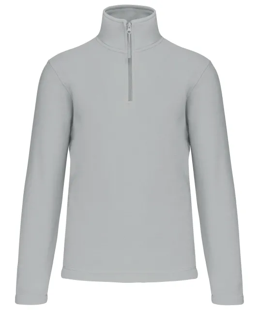 K912 - Enzo - Fleece met ritskraag Snow Grey