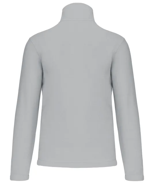 K912 - Enzo - Fleece met ritskraag Snow Grey