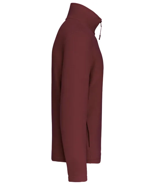 K912 - Enzo - Fleece met ritskraag Wine