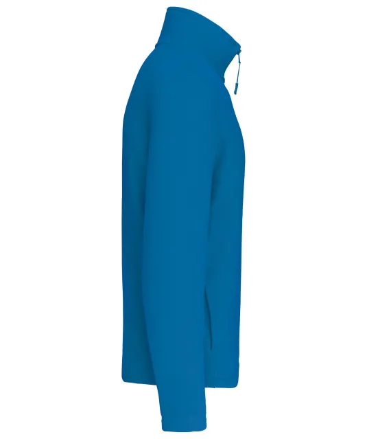 K912 - Enzo - Fleece met ritskraag Tropical Blue