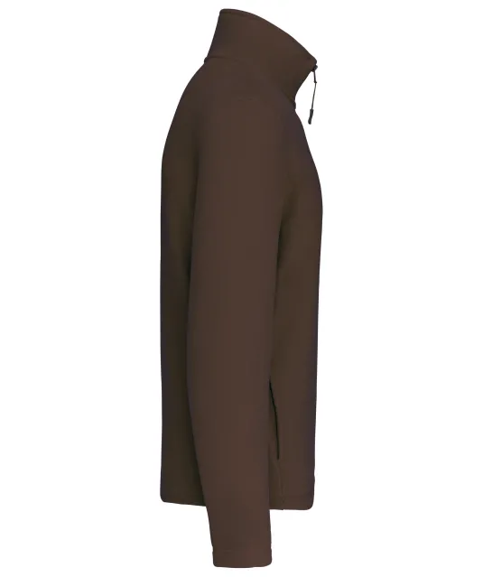 K912 - Enzo - Fleece met ritskraag Chocolate