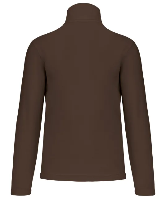 K912 - Enzo - Fleece met ritskraag Chocolate