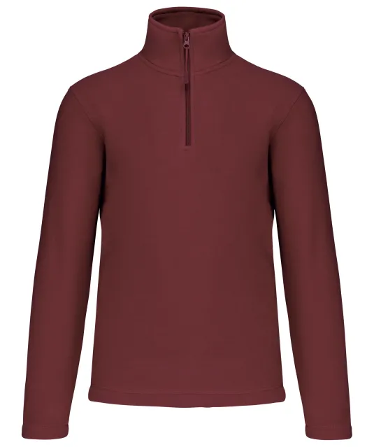 K912 - Enzo - Fleece met ritskraag Wine