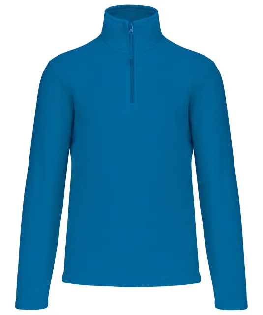 K912 - Enzo - Fleece met ritskraag Tropical Blue