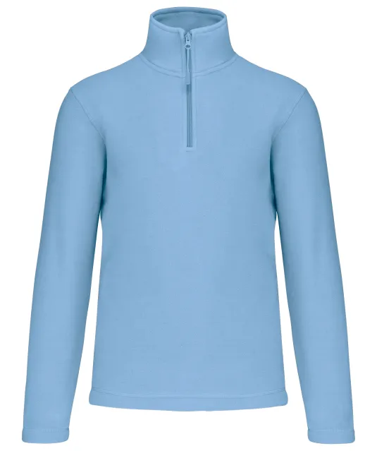 K912 - Enzo - Fleece met ritskraag Sky Blue