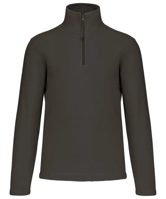 K912 - Enzo - Fleece met ritskraag Dark Grey