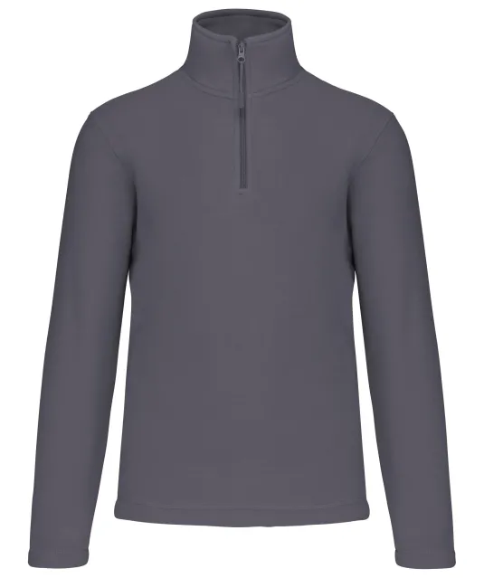 K912 - Enzo - Fleece met ritskraag Convoy Grey