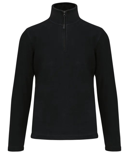 K912 - Enzo - Fleece met ritskraag Black