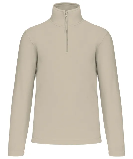 K912 - Enzo - Fleece met ritskraag Beige