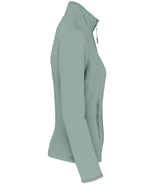 K907 - Microfleece met rits dames Sage