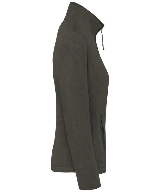 K907 - Microfleece met rits dames Green Olive