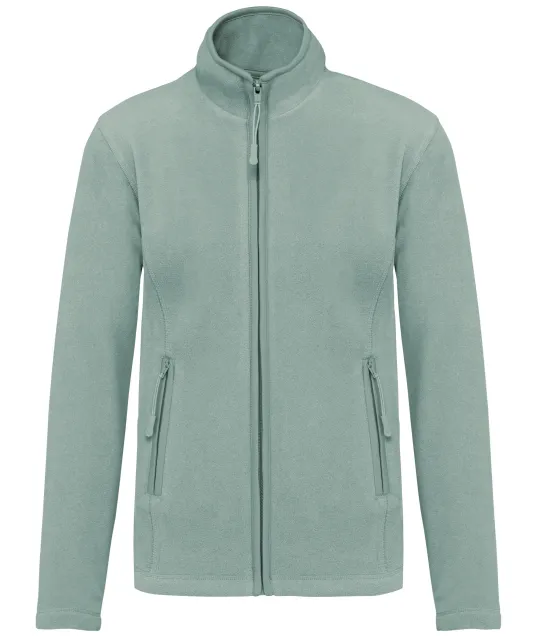 K907 - Microfleece met rits dames Sage
