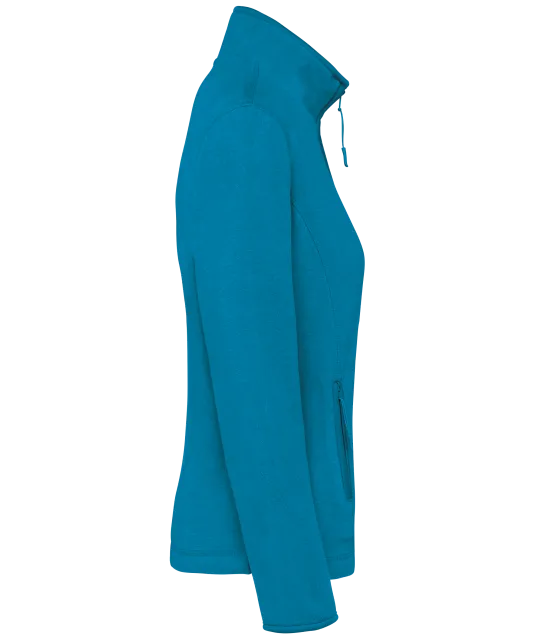 K907 - Microfleece met rits dames Tropical Blue