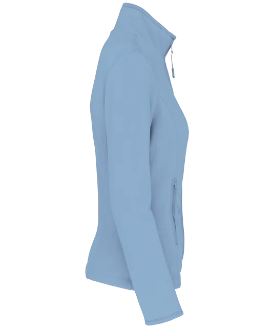 K907 - Microfleece met rits dames Sky Blue