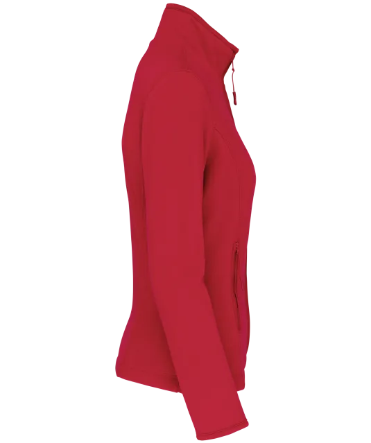 K907 - Microfleece met rits dames Red