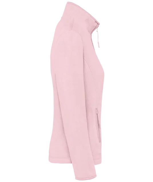 K907 - Microfleece met rits dames Pale Pink