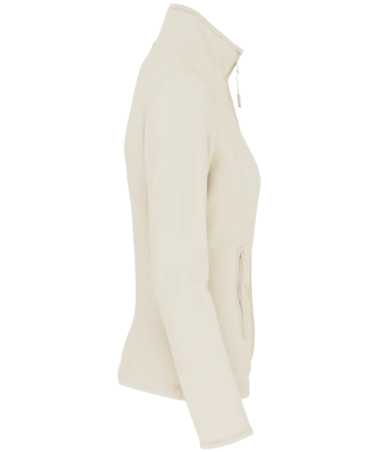 K907 - Microfleece met rits dames Natural
