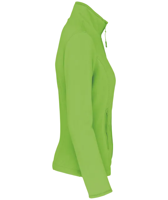 K907 - Microfleece met rits dames Lime