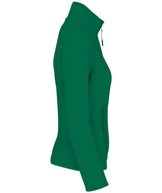 K907 - Microfleece met rits dames Kelly Green