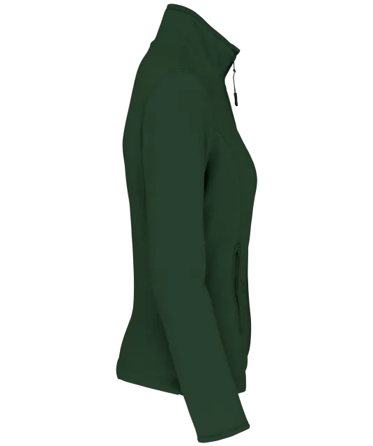 K907 - Microfleece met rits dames Forest Green