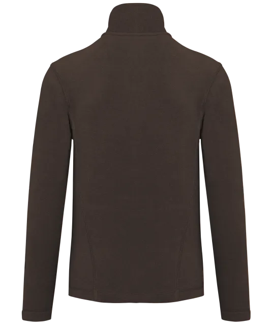 K907 - Microfleece met rits dames Chocolate