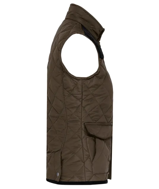 K6125 - Gewatteerde damesbodywarmer Mossy Green / Black
