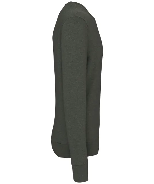 K4025 - Ecologische sweater met ronde hals Green Marble Heather